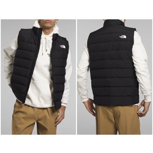 THE NORTH FACE Men's Aconcagua Insulated Recycled Vest in Black Size Medium - Picture 1 of 7